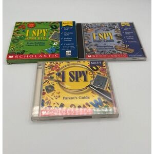 I Spy PC CD ROM Lot School Days Spooky Mansion Treasure Hunt Scholastic